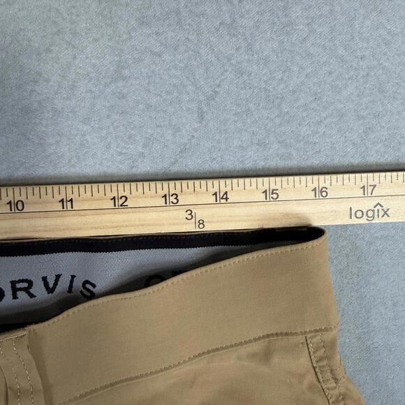 Orvis Tech Pants Mens 32x30 Khaki Trek Quick Dry 5 Pocket Jackson Nylon - Picture 6 of 7